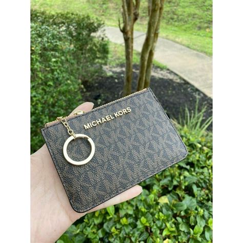 michael kors signature wallet on chain|Michael Kors signature wallet brown.